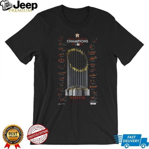 2022 World Series Champions Houston Astros Signature Trophy shirt