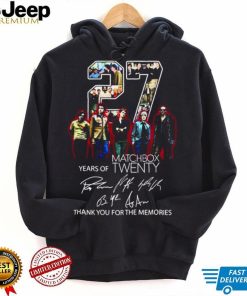 25 Years Of Matchbox Twenty Thank You For The Memories With Signatures Shirt