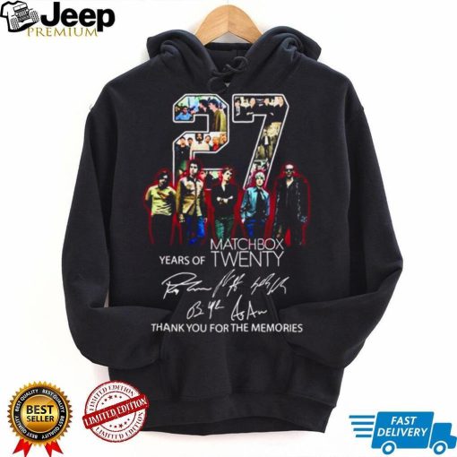 25 Years Of Matchbox Twenty Thank You For The Memories With Signatures Shirt