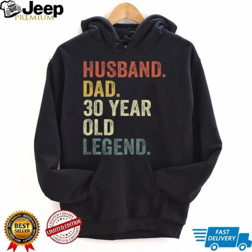 30th Birthday Gift for Men, Husband Dad 30 Year Old Legend Shirt, 30 Birthday Dad Gift, Husband 30 Bday T shirt