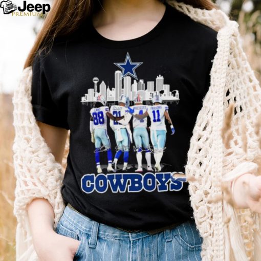 Dallas Cowboys Skyline Team Players Signatures Shirt