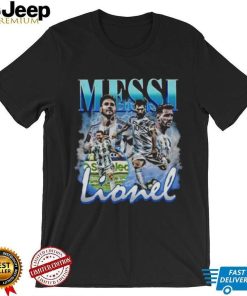 Lionel Messi Vintage Bootleg Champions World Cup 2022 Football Shirt