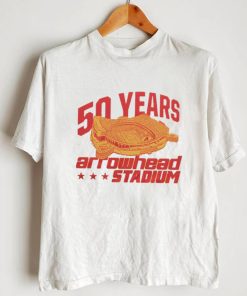 50 Years at Arrowhead Stadium Kansas City Football shirt