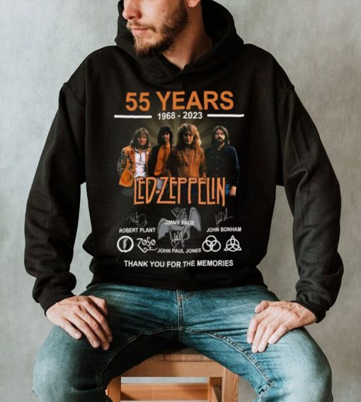 55 Years 1968 – 2023 Led Zeppelin Thank You For The Memories t shirt