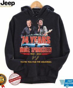 74 Years Bruce Springsteen 1949 2023 Thank You For The Memories Shirt
