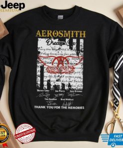 Aerosmith Dream On Signatures Thank You For The Memories Shirt