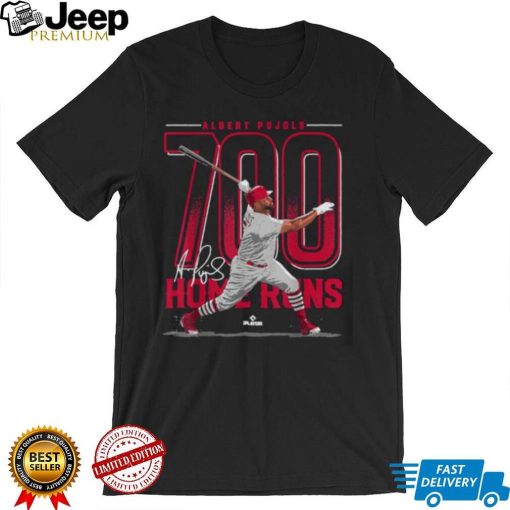 Albert Pujols 700 Home Runs St Louis MLBPA T Shirt