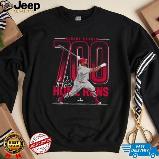 Albert Pujols 700 Home Runs St Louis MLBPA T Shirt
