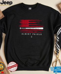 Albert Pujols Baseball Flag Graphic Apparel Albert Pujols T Shirt2