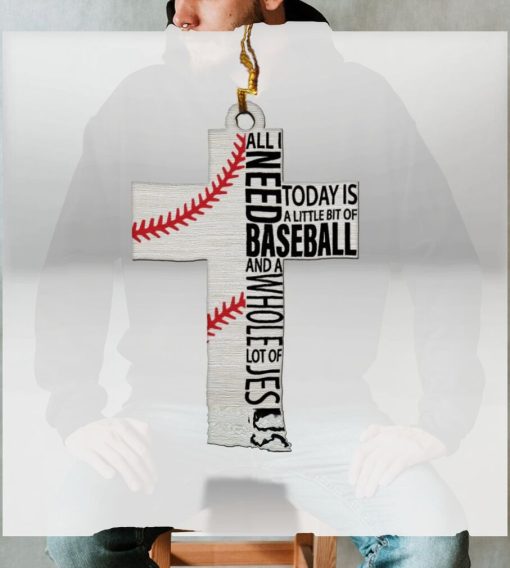 All I Need Today Is Baseball And Jesus Ornament