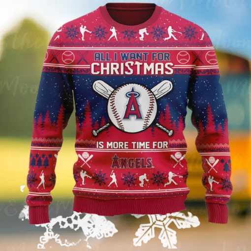 All I Want For Christmas Is More Time For Angels Ugly Christmas Sweater