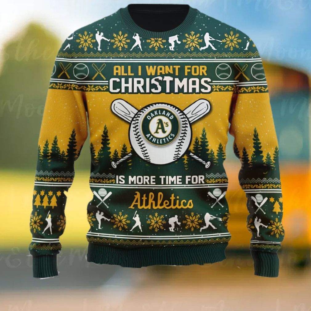 All I Want For Christmas Is More Time For Athletico Ugly Christmas Sweater