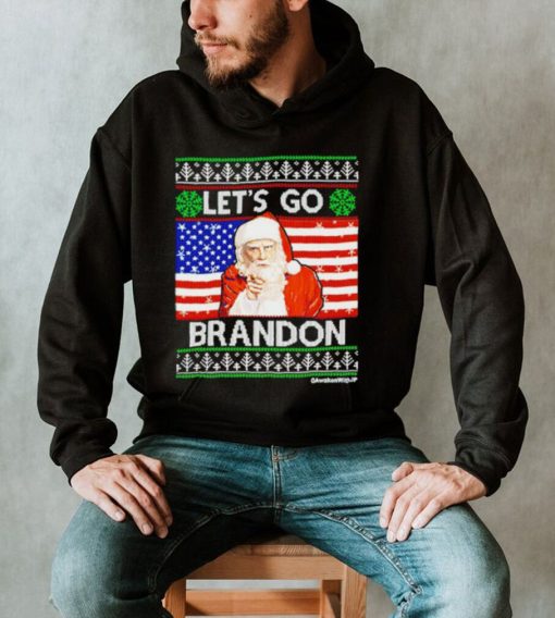 America flag let’s go brandon ugly Christmas 2022 shirt