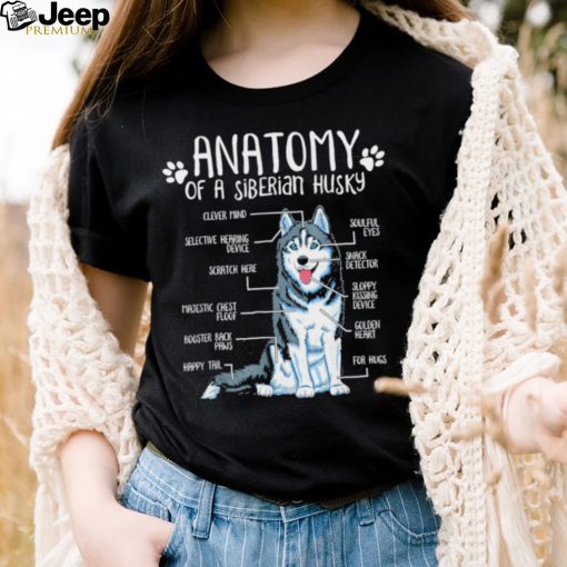 Anatomy of a Siberian Husky Dog lover art shirt