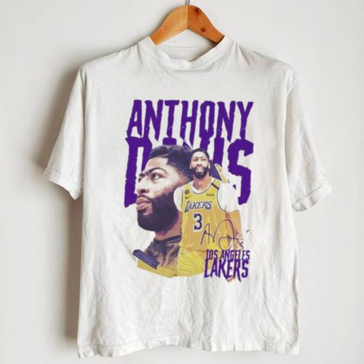 Anthony Davis 3 Los Angeles Lakers Team Basketball Player Signature Shirt