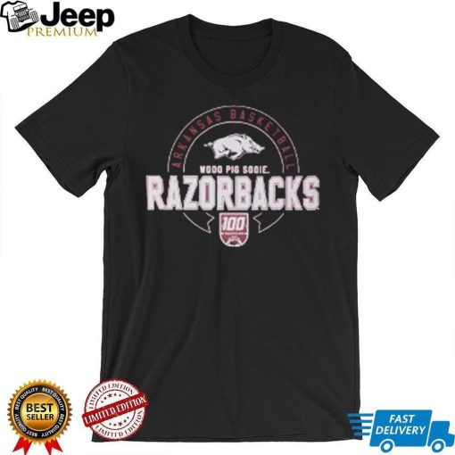 Arkansas Razorbacks Basketball Woos Pig Sooie 100 Seasons Shirt