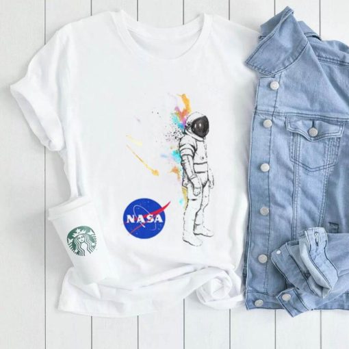 Astronaut Watercolor Nasa T Shirt