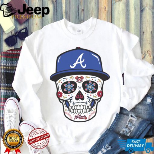 Atlanta Braves Sugar Skull T shirt