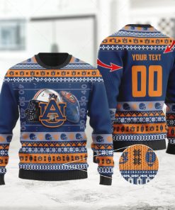 Auburn Tigers Custom Name   Number Personalized Ugly Christmas Sweater  Ugly Sweater  Christmas Sweaters  Hoodie  Sweatshirt  Sweater