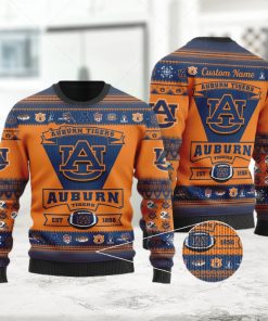 Auburn Tigers Football Team Logo Custom Name Personalized Ugly Christmas Sweater  Ugly Sweater  Christmas Sweaters  Hoodie  Sweatshirt  Sweater