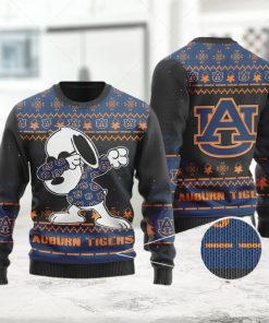 Auburn Tigers Snoopy Dabbing Ugly Christmas Sweater  Ugly Sweater  Christmas Sweaters  Hoodie  Sweatshirt  Sweater