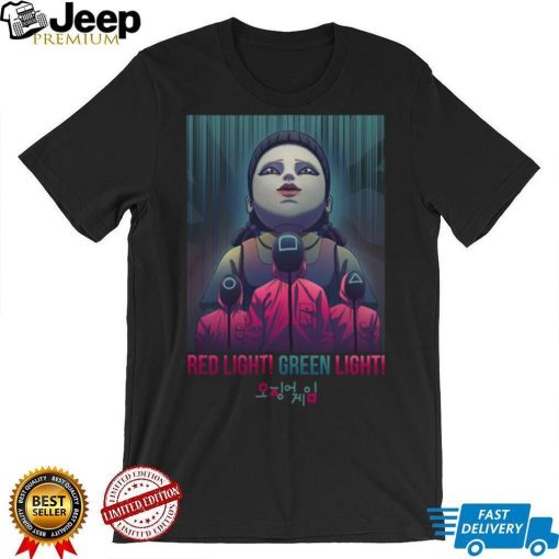 Awesome Squid Game Doll Red Light Green Light Masked Guards shirt