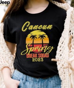 Awesome cancun Mexico Souvenir Spring 2023 Break Summer Vacation With Beach and Coconut tree shirt
