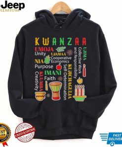 Awesome happy Kwanzaa Drum Kinara Seven Candles Africa Celebration Colorful shirt