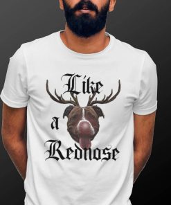 Awesome like a Red Nose Pitbull With Antlers shirt