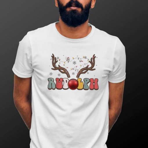 Awesome retro Rudolph Red Nosed Reindeer Christmas Xmas Groovy Limited shirt