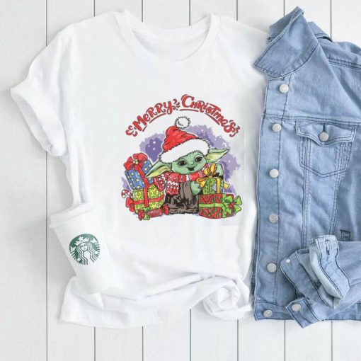 Baby Yoda Christmas T shirt Merry Xmas Funny Gift0