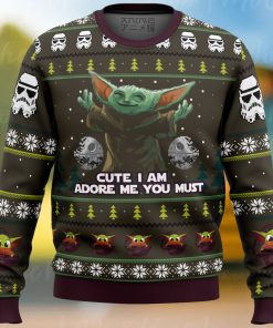 Baby Yoda Cute Mandalorion Star Wars Ugly Christmas Sweater