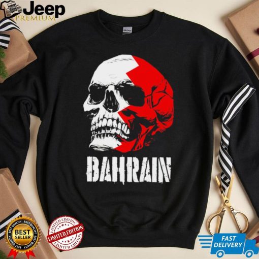 Bahrain flag skull Bahraini Pride shirt