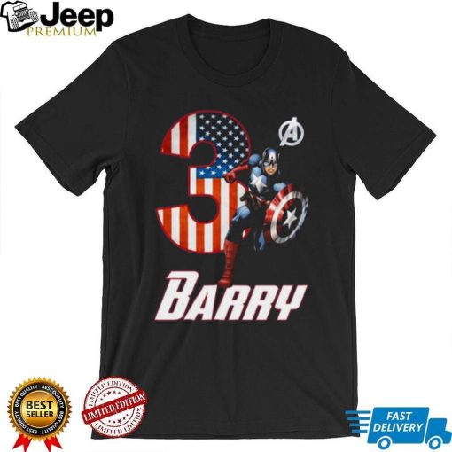 Barry Marvel Captain America T Shirt