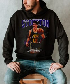Basketball Signature John Stockton Legend Vintage Retro 80s shirt