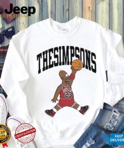 Basketball The Simpsons Jordan Logo Parody Shirt