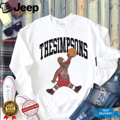 Basketball The Simpsons Jordan Logo Parody Shirt