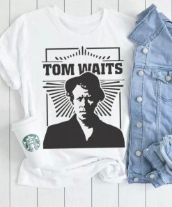 Black And White Portrait Tom Waits Musican Shirt