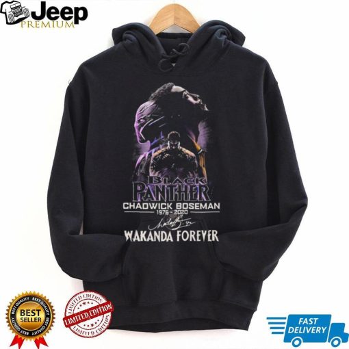 Black Panther Chadwick Boseman 1976 2020 Wakanda Forever Signature Shirt