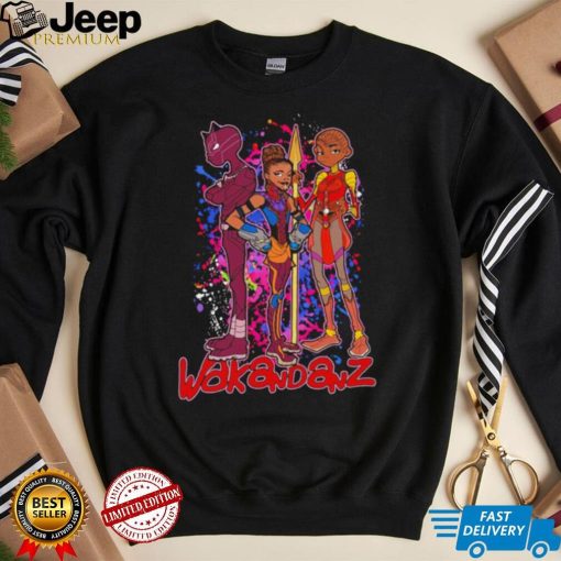 Black Panther X Gorillaz Wakandanz cartoon shirt