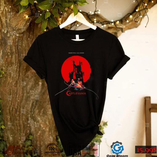 Blood Will Seek Blood Castlevania video game poster shirt0