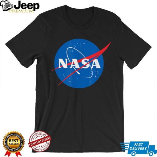 Blue And Red Big Logo Nasa T Shirt