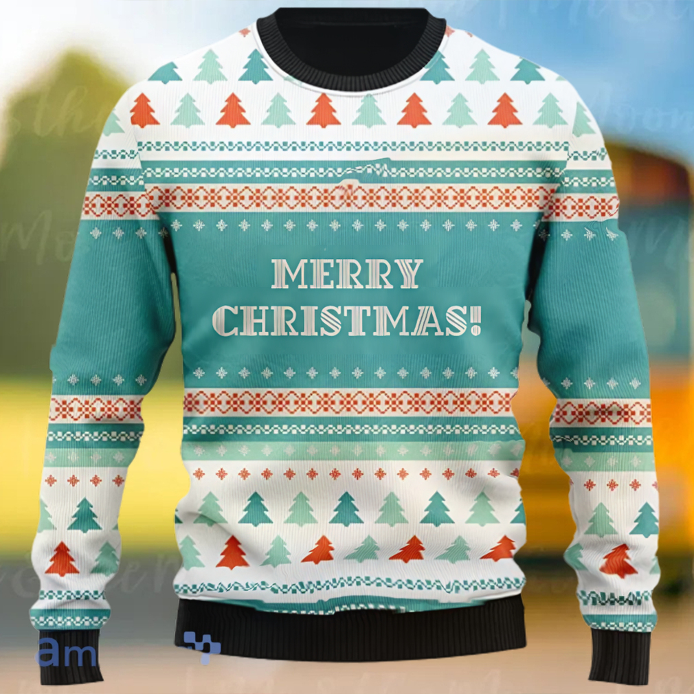 Blue Merry Christmas Style Xmas Sweater