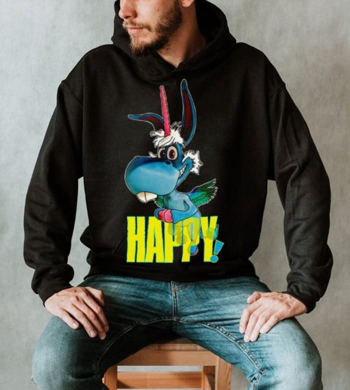 Blue Unicorn Is Happy Funny Movie Happy Netflix shirt