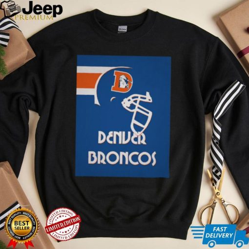 Blue Vintage Denver Broncos T Shirt