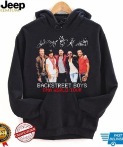 Boygroup Backstreet Boys Dna World Tour Bsb With Signature Black Ver Shirt