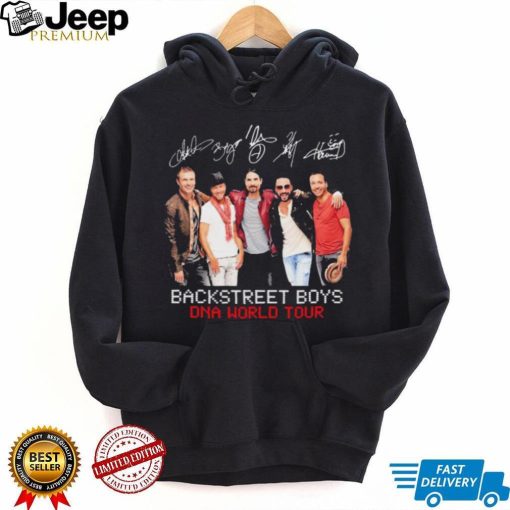 Boygroup Backstreet Boys Dna World Tour Bsb With Signature Black Ver Shirt