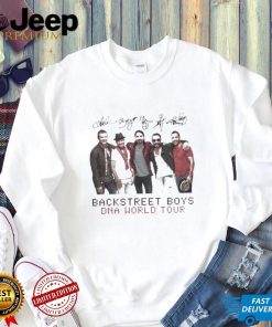 Boygroup Backstreet Boys Dna World Tour Bsb With Signature White Ver Shirt