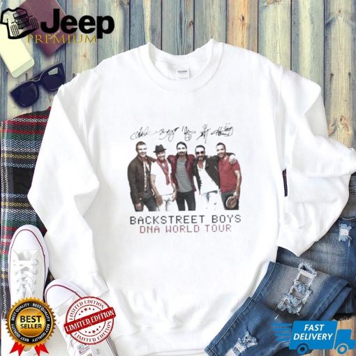 Boygroup Backstreet Boys Dna World Tour Bsb With Signature White Ver Shirt