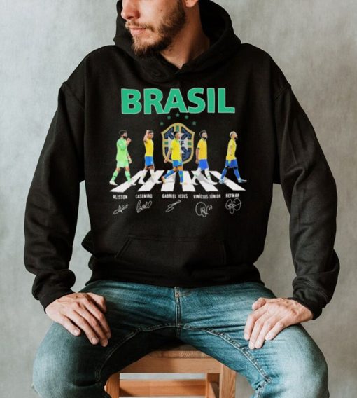 Brazil Team Football Abbey Road Signatures Shirt